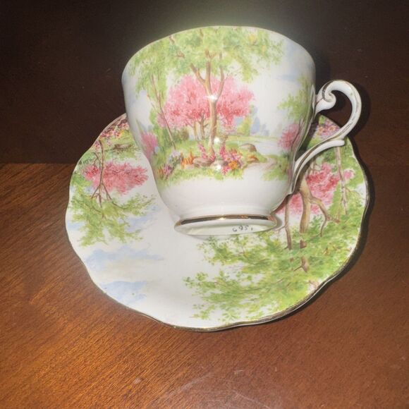 Royal Standard Spring's Gift Tea Cup & Saucer Set 1950s Made In England Vintage - Picture 4 of 5